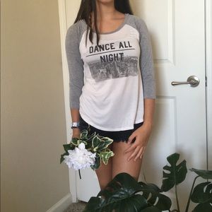 American Eagle baseball tee dance all night